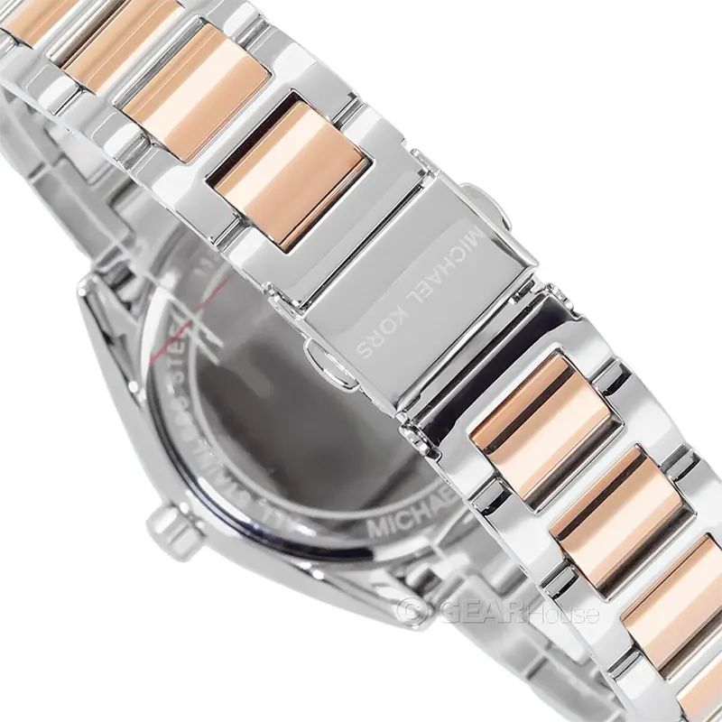 Michael Kors Janelle Silver Dial Two-toneLadies Watch- MK7383